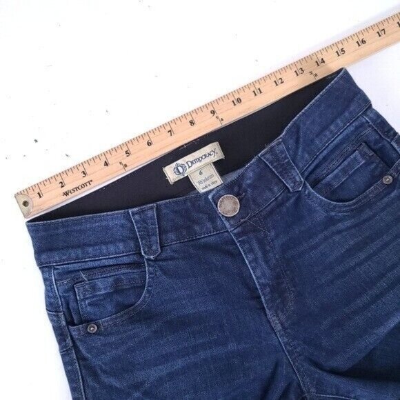 Democracy Ab Solution Blue Shaping Skinny Jeans Size 6 - Picture 5 of 10
